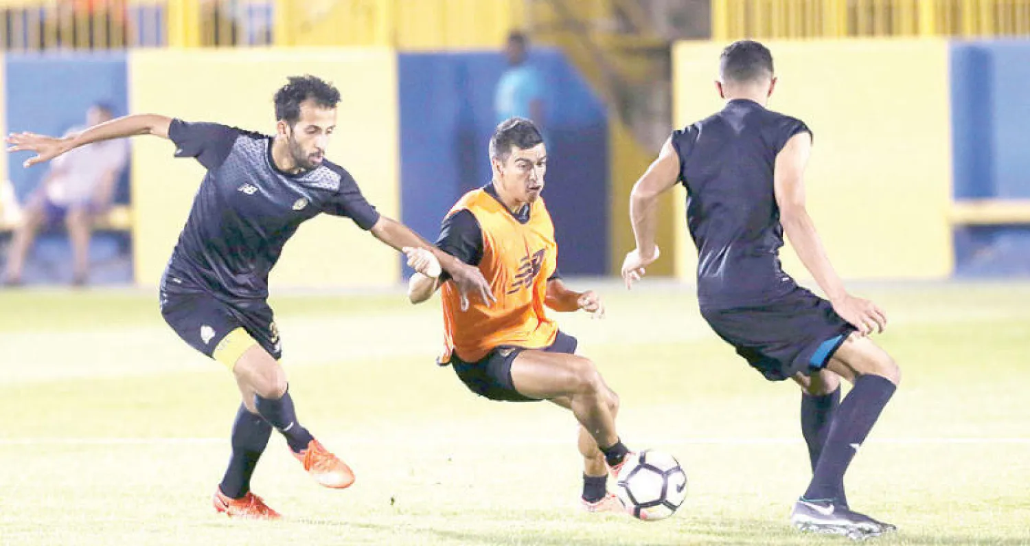 من تدريبات النصر الأخيرة (تصوير: عبد العزيز النومان)