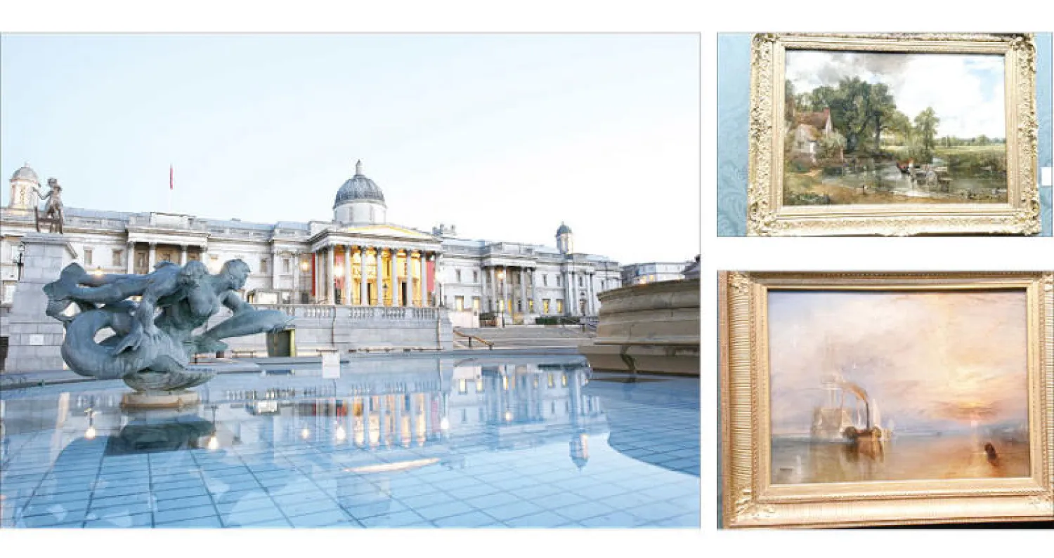 من اللوحات المعروضة - يضم المعرض أكثر من ألفي لوحة هي من أفضل المجموعات الفنية في المملكة المتحدة