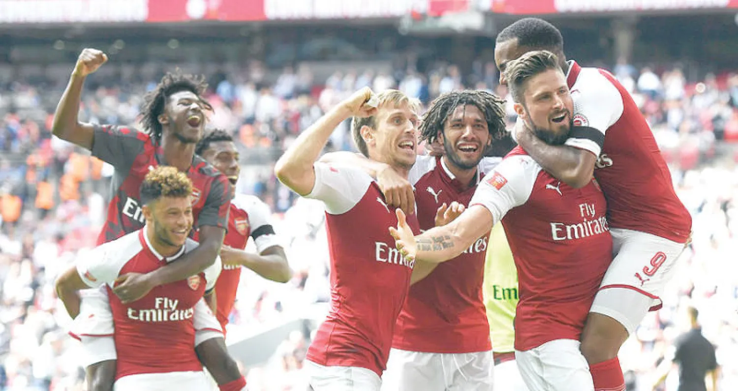 آرسنال تلقى دفعة معنوية بفوزه على تشيلسي في مباراة الدرع الخيرية