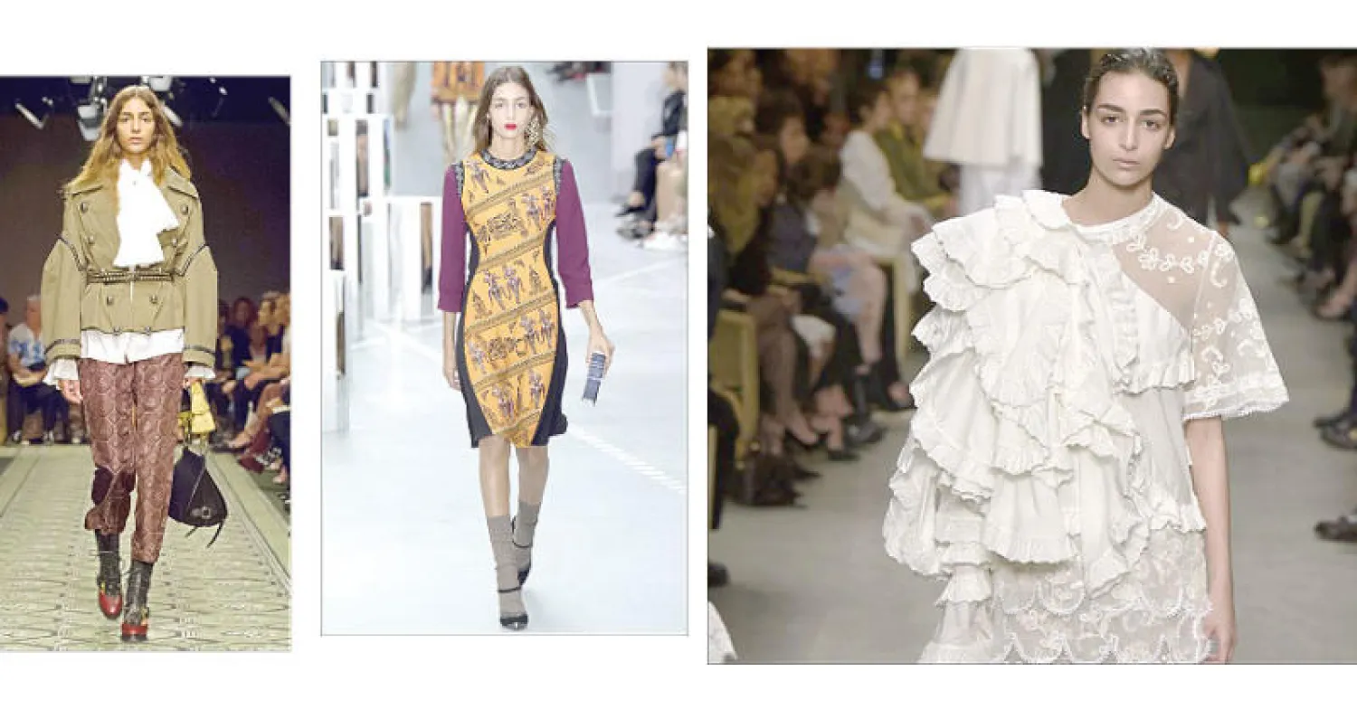 في عرض «بيربري» - في عرض ماريا كاترانزو - في عرض «بيربري»