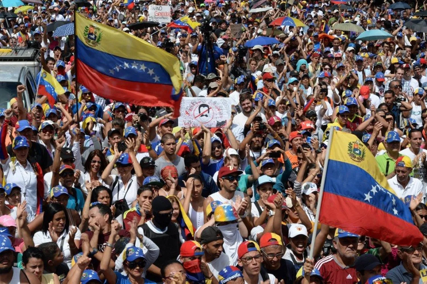 Anti-government protests in Caracas, Venezuela in July. (AFP)