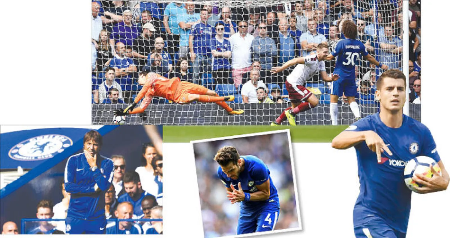 فابريغاس يستغرب قرار طرده (رويترز) - سام فوكس يختتم ثلاثية بيرنلي  في شباك تشيلسي (رويترز) - موراتا أحرز هدفاً وصنع آخر بعد مشاركته (إ.ب.أ) - هل يواجه كونتي مصير مورينيو الموسم قبل الماضي؟ (رويترز)