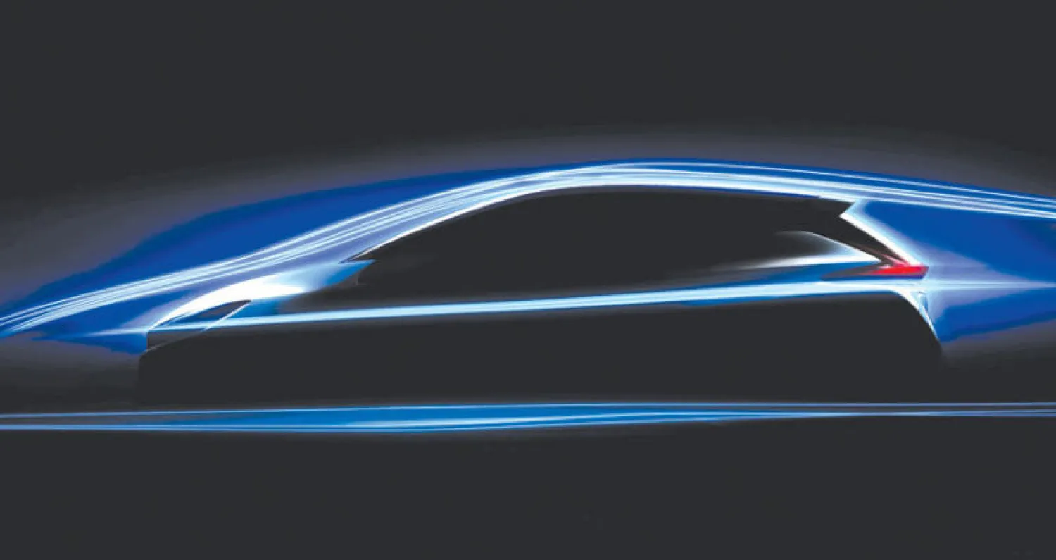 اللقطة الوحيدة من الشركة لنيسان ليف الجديدة