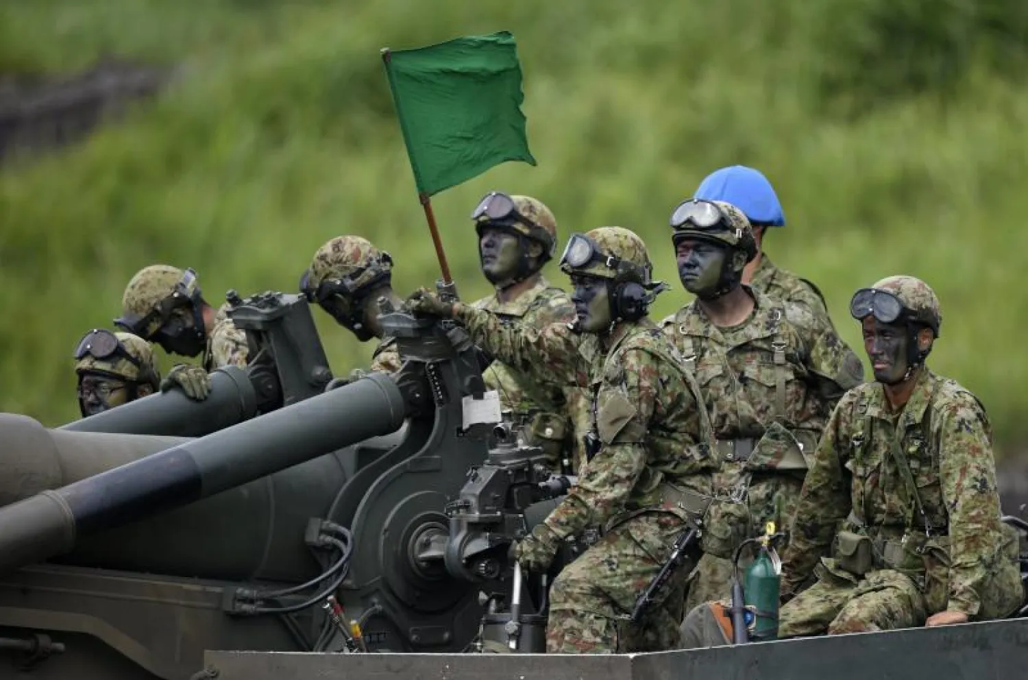 تدريبات عسكرية يابانية غرب طوكيو (إ.ب.أ)