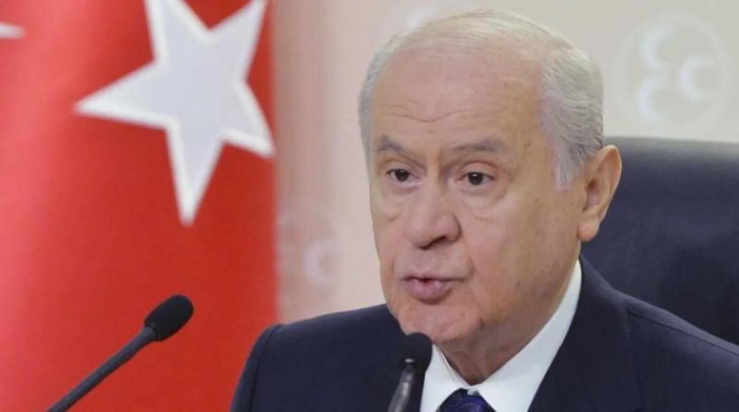 دولت بهجلي زعيم حزب الحركة القومية (أ.ف.ب)