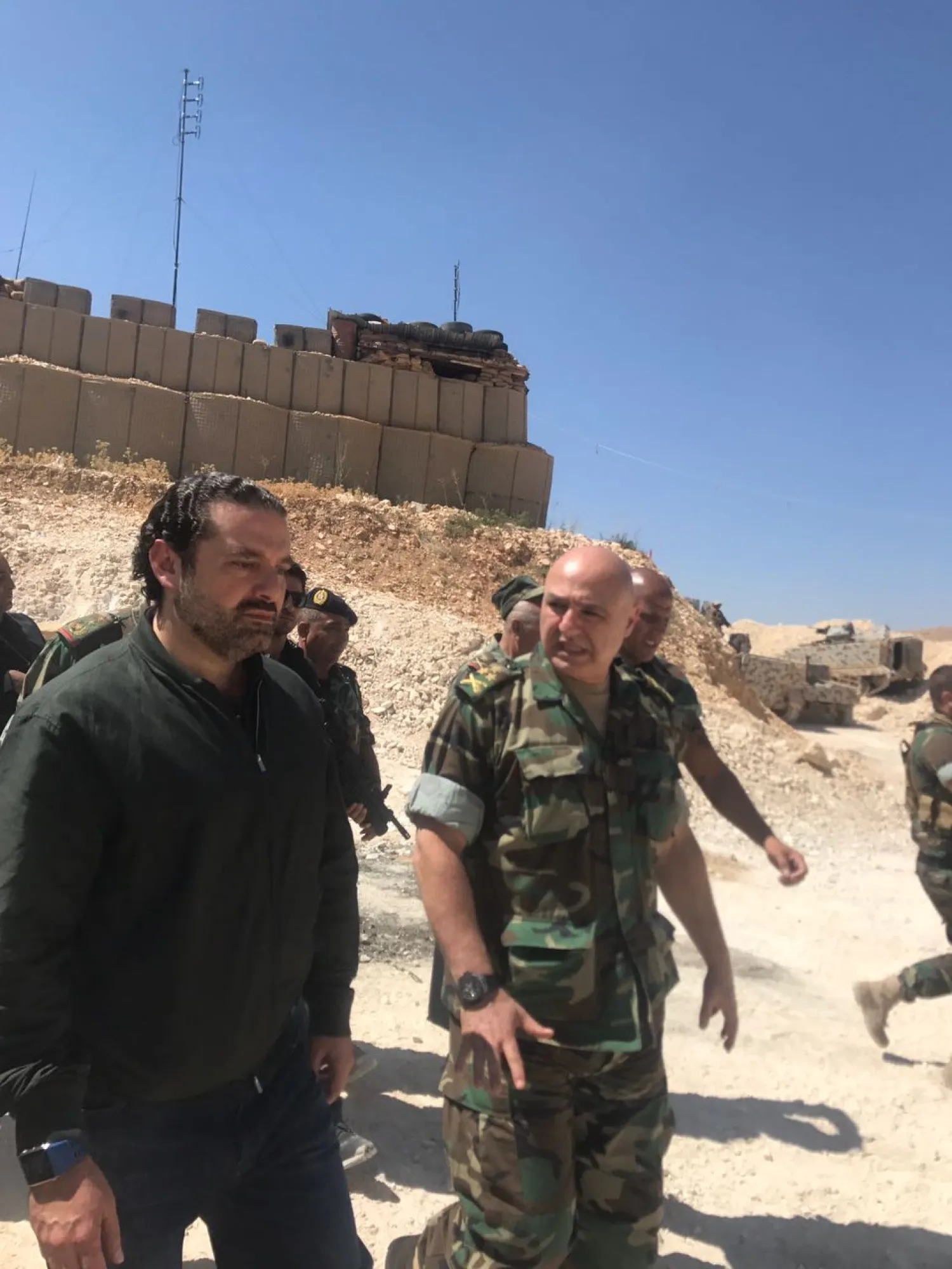 Lebanese Prime Minister Saad Hariri visits the eastern Bekaa Valley. Dalati and Nohra photo