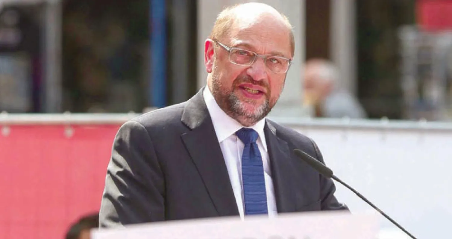 مرشح الحزب الاشتراكي الديمقراطي مارتن شولتز (إ.ب.أ)