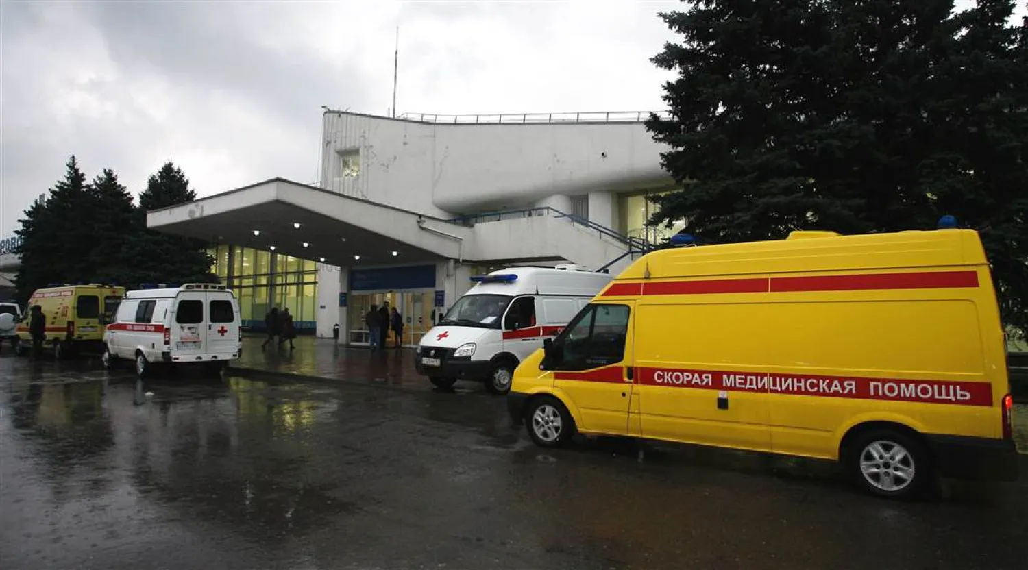 Ambulances in Russia. SERGEI VENYAVSKY / AFP