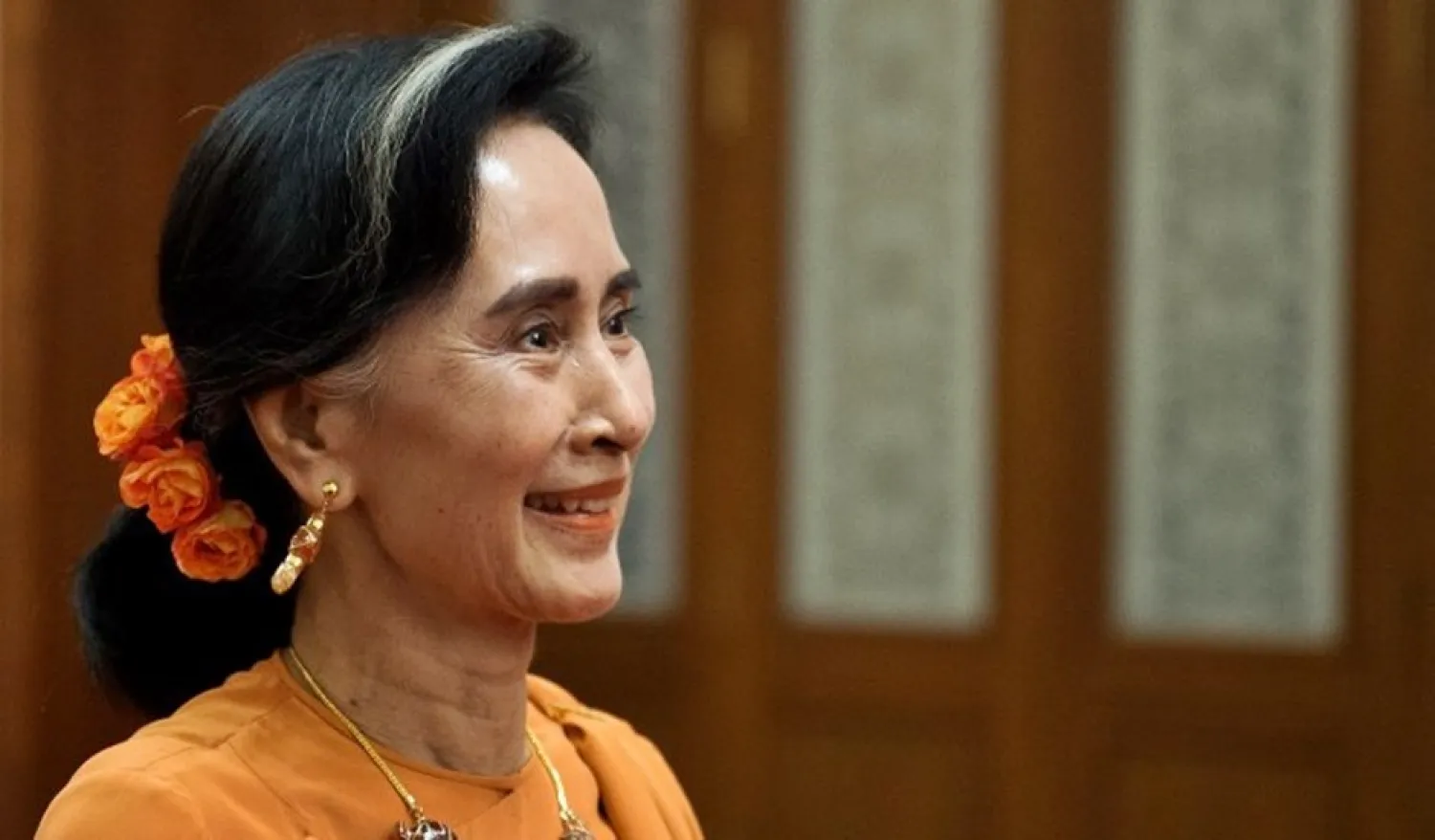 Myanmar leader Aung San Suu Kyi. (Getty Images)