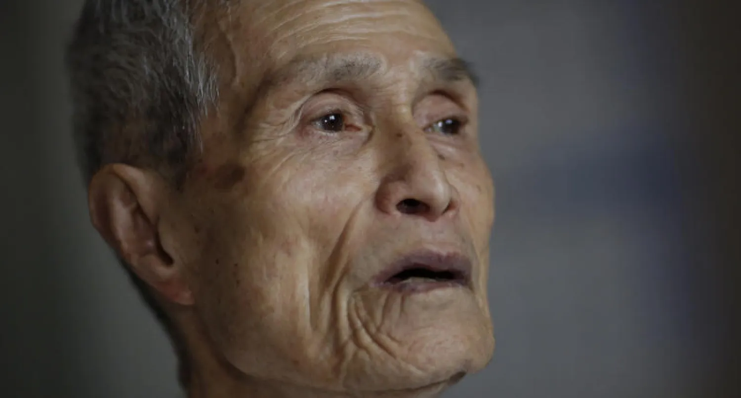 سوميتيرو تانيغوتشي ساعي البريد الناجي من هجوم ناغازاكي (أ.ب)