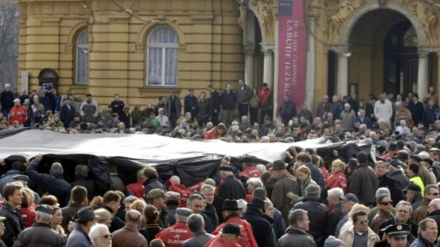 AFP file photo. Protesters have in recent years gathered in support of stripping the name of late Yugoslav communist leader Josip Broz Tito from a prominent square in Croatia's capital 