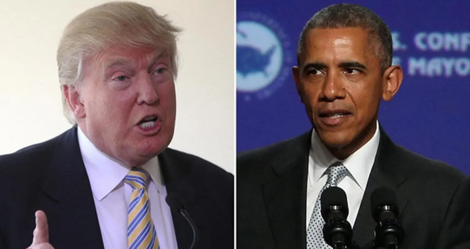 باراك أوباما و دونالد ترمب