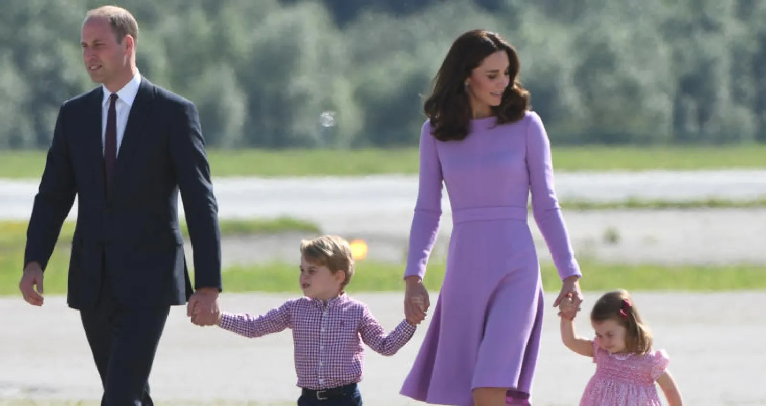 الأمير وليام وزوجته كيت في انتظار مولودهما الثالث (أ.ف.ب)