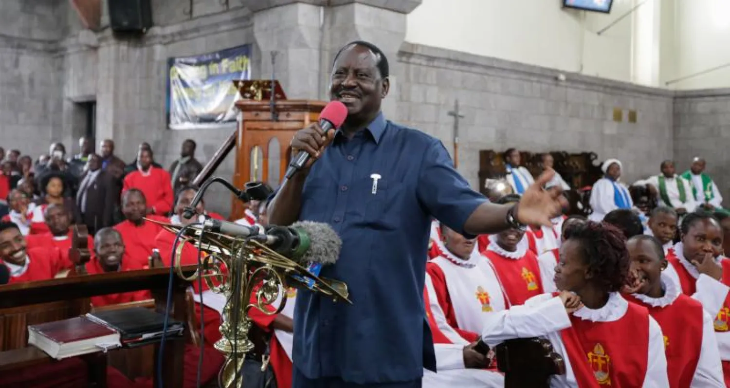 رايلا أودينغا زعيم المعارضة في كينيا (إ.ب.أ)