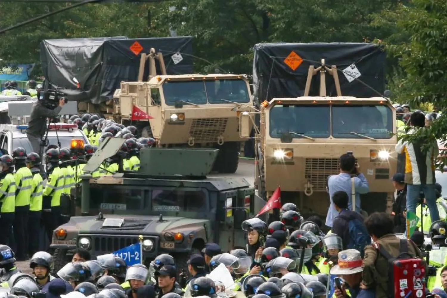 القوات الكورية الجنوبية  تنشر نظاماً مضاداً للصواريخ يهدف لحماية البلاد من صواريخ كوريا الشمالية (إ.ب.أ)