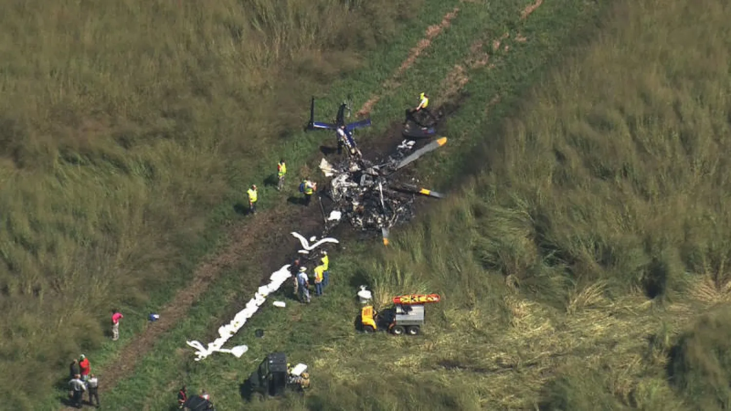 هليكوبتر تعمل في مهام طبية تحطمت في شرق ولاية نورث كارولاينا (أ.ب)