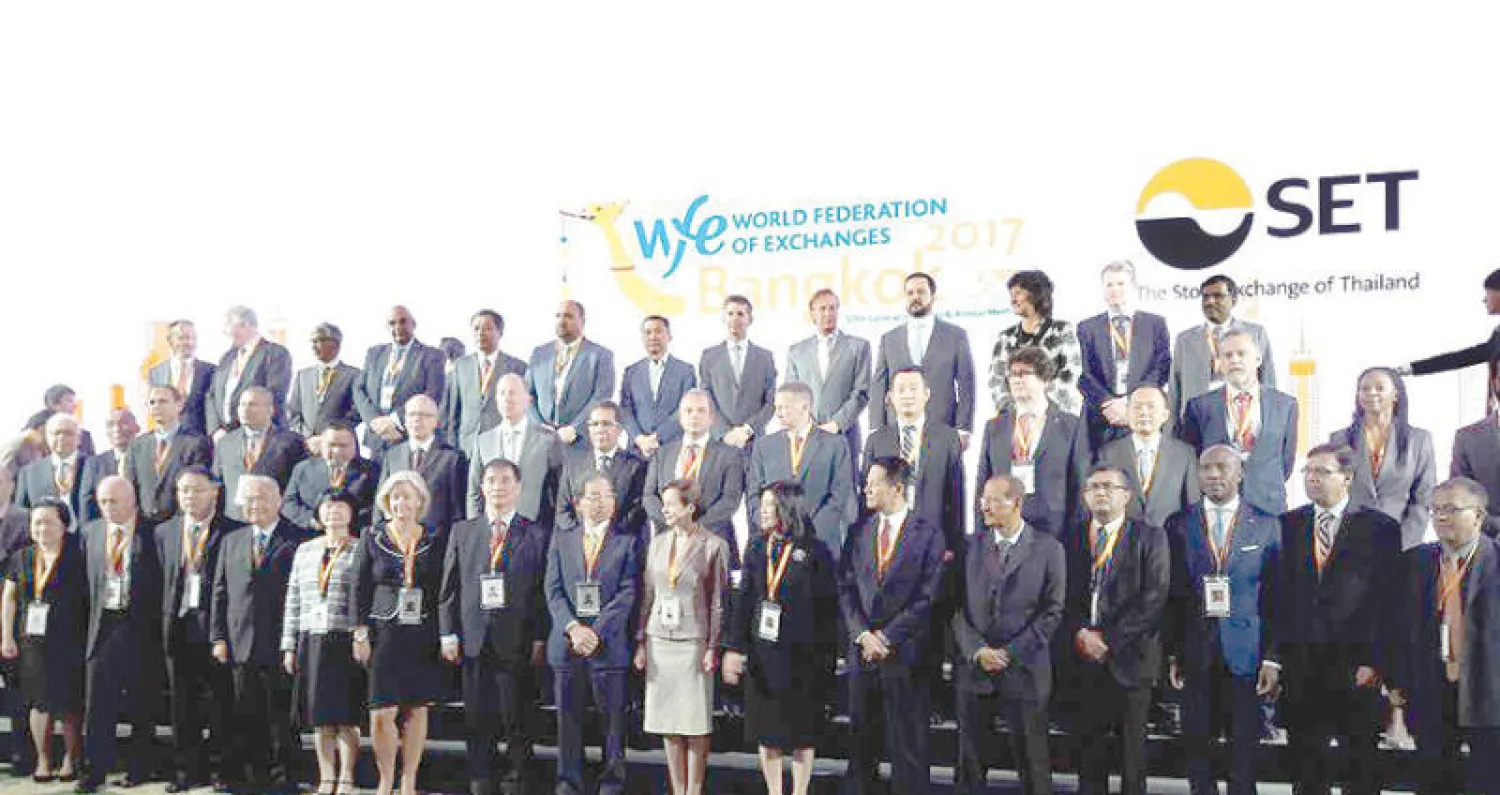 الاجتماع السنوي الـ57 للاتحاد الدولي للبورصات الذي استضافته بورصة تايلاند («الشرق الأوسط»)