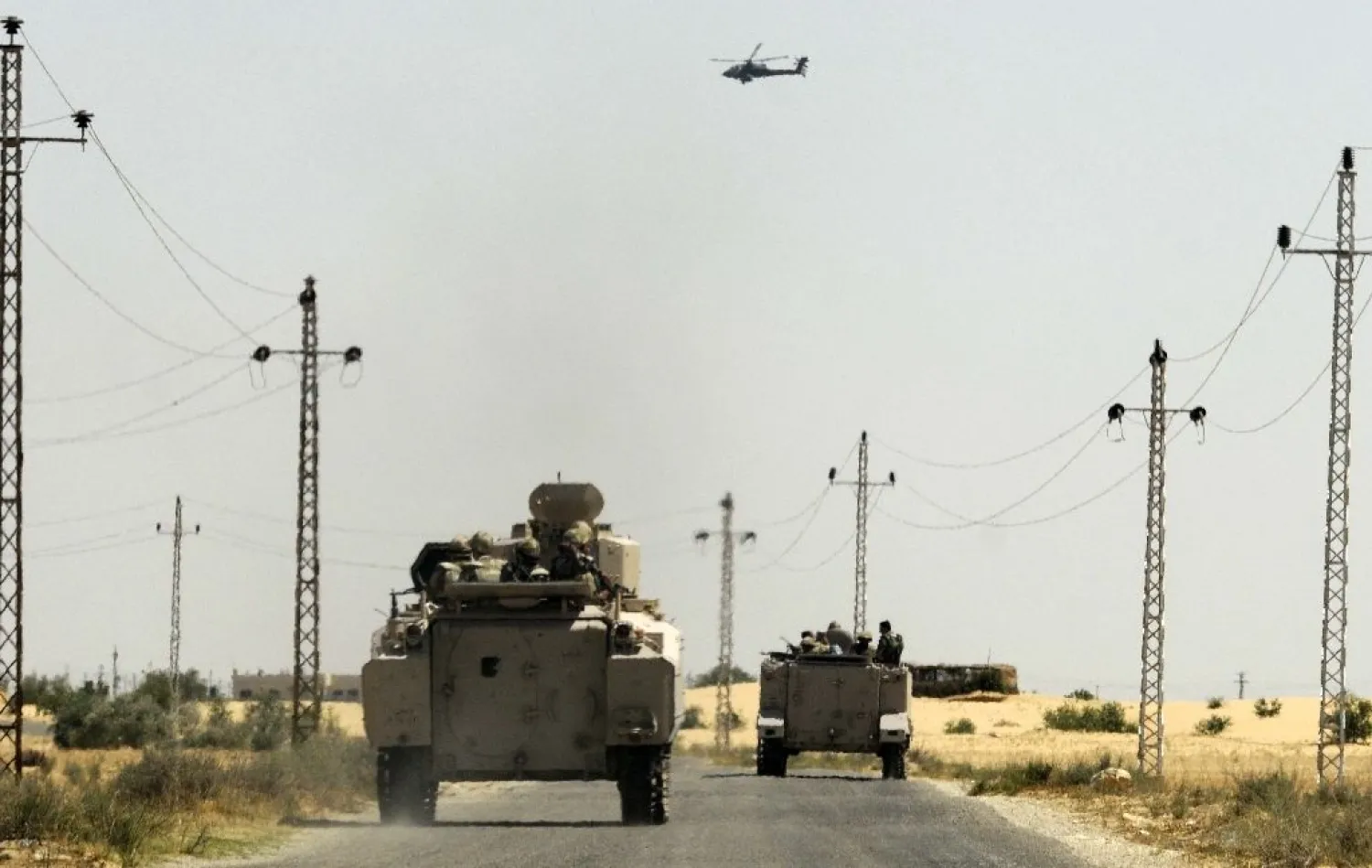 At least 18 policemen were killed in a militant ambush in Egypt's Sinai. (AFP)