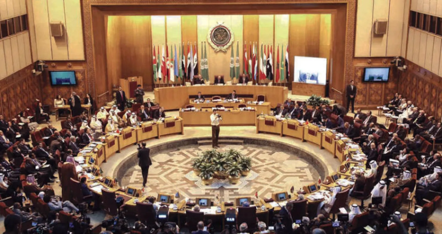جانب من اجتماع المجلس الوزاري للجامعة العربية في القاهرة امس (أ.ف.ب)