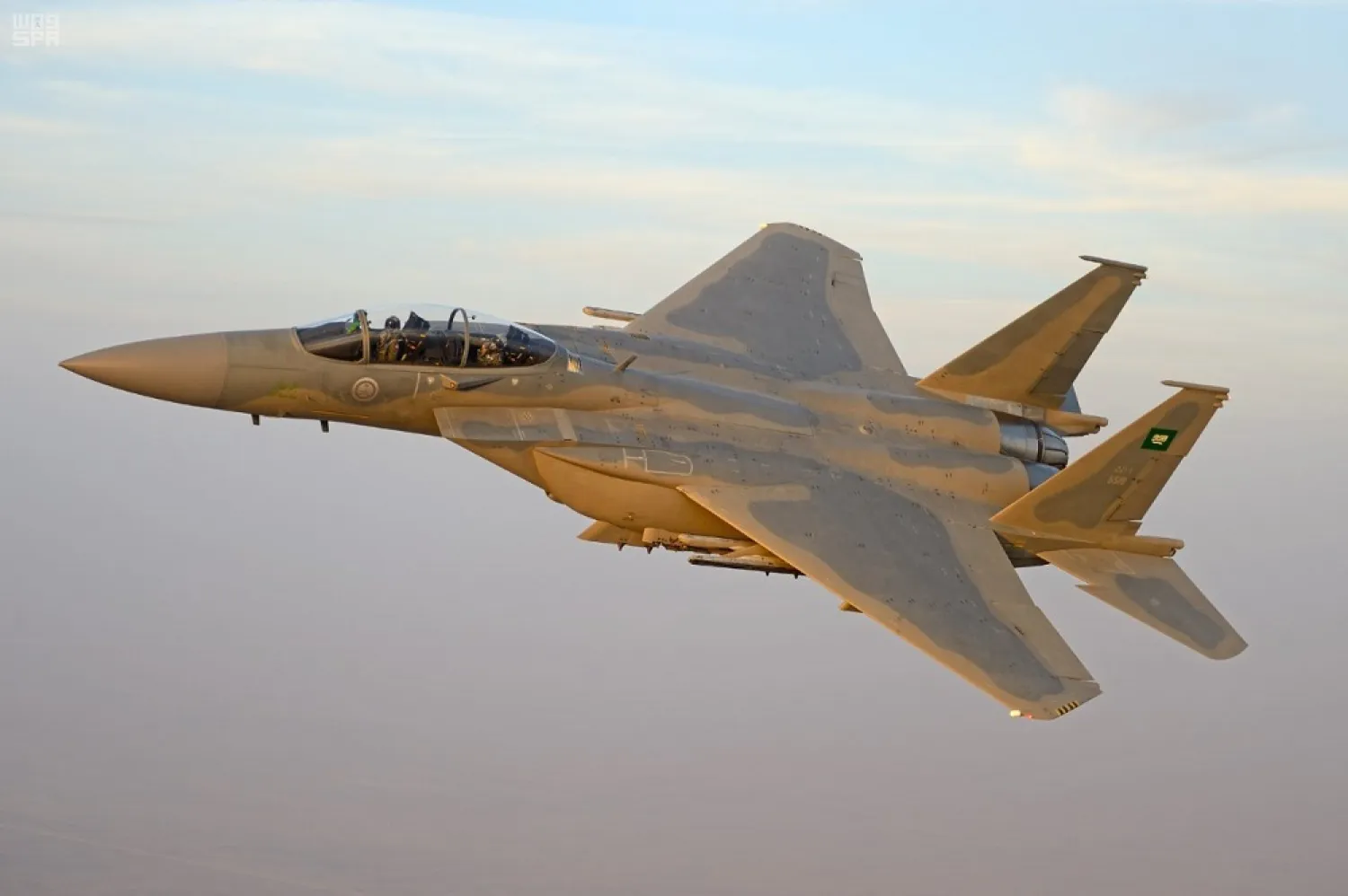 The Royal Saudi Air Force will carry out military exercises with the Egyptian air force next week. (SPA)