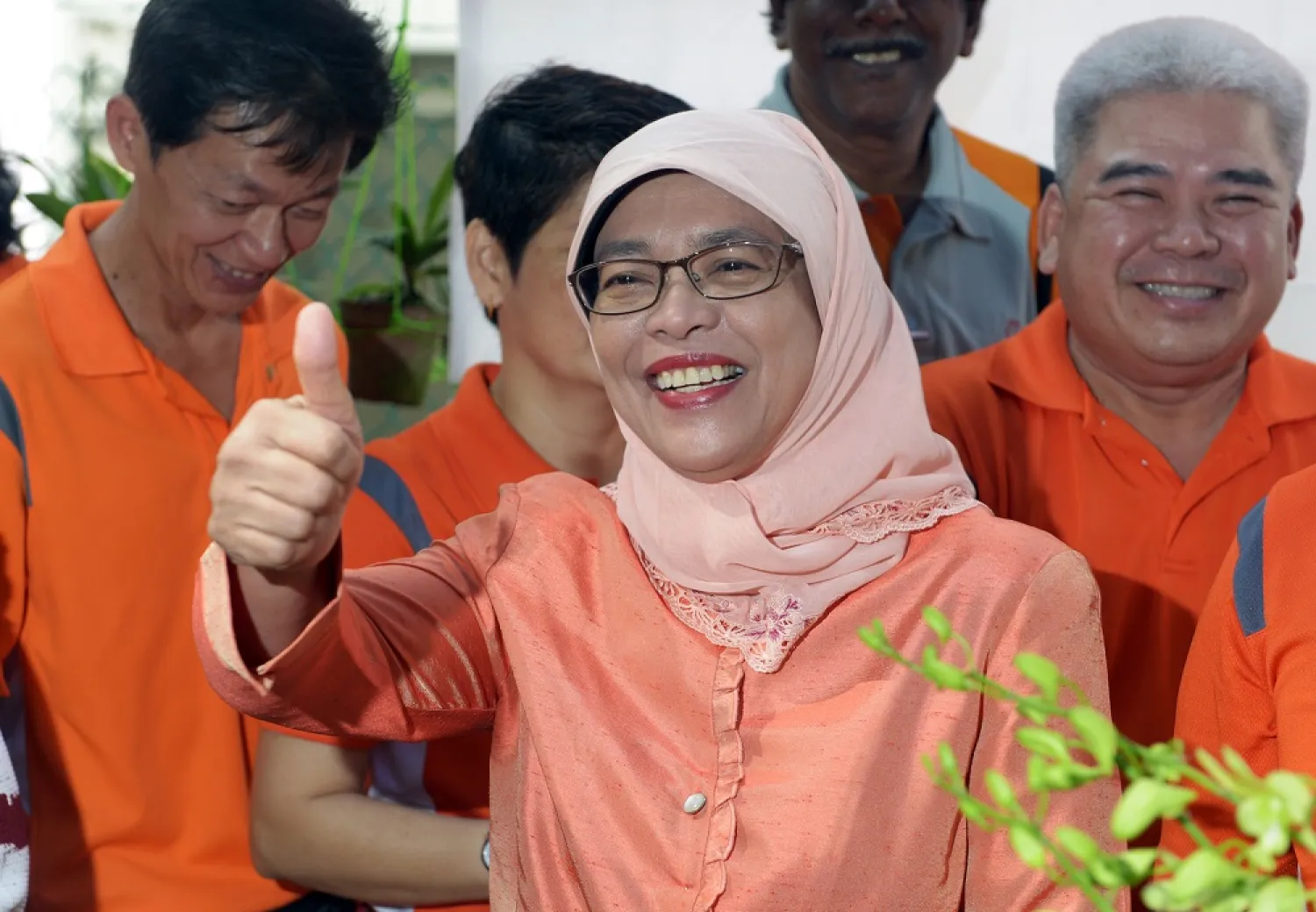 New Singapore President Singapore Halimah Yacob. (AFP)