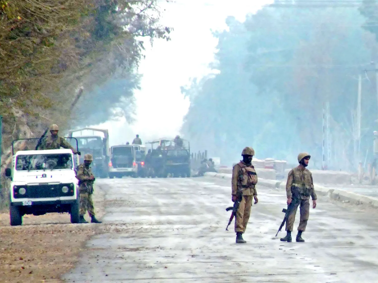 Five Pakistani officials were killed in a roadside bomb in a region near the Afghan border. (AFP)