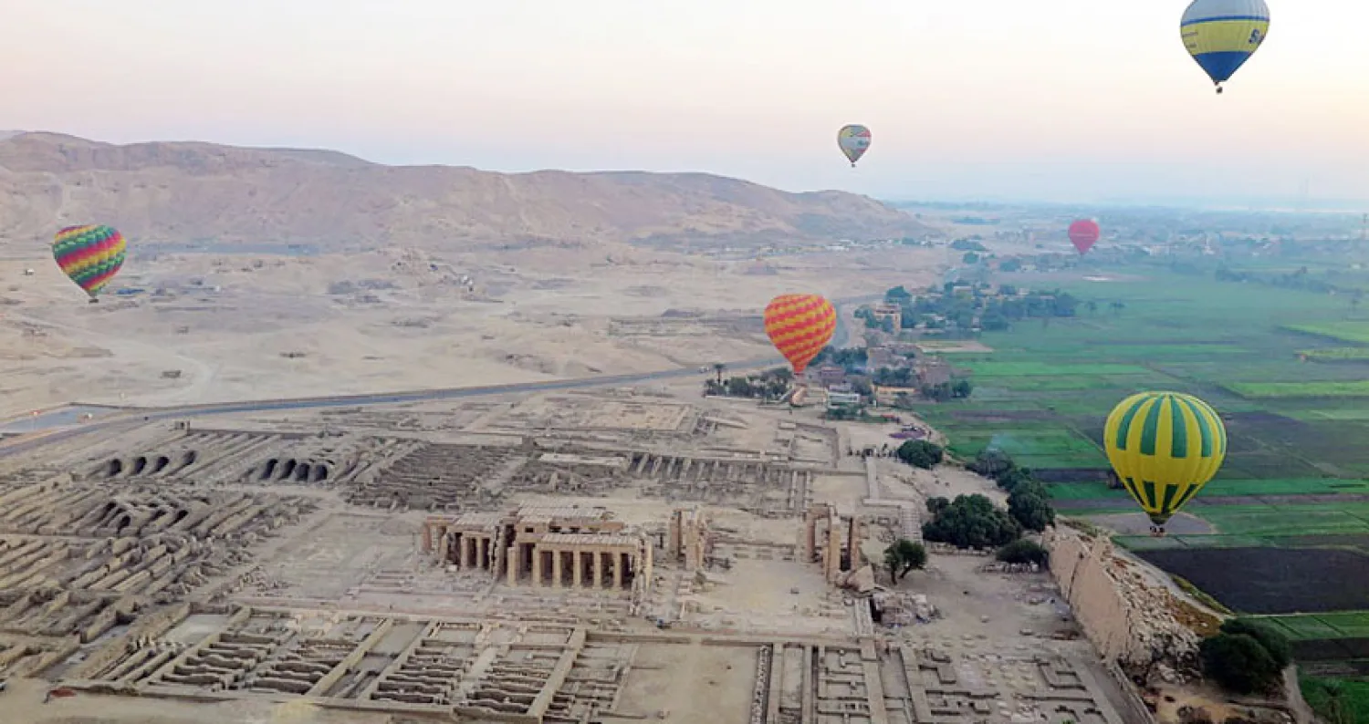 لقطة من سماء الأقصر.