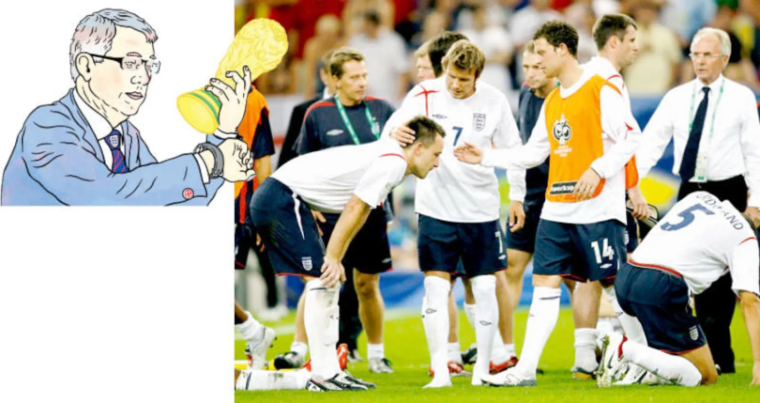 منتخب إنجلترا في 2006 كان يضم كوكبة من النجوم لكن لم يحقق شيئاً  -  فيرغسون كان قادراً على انتزاع كأس العالم إذا تولى تدريب المنتخب الإنجليزي