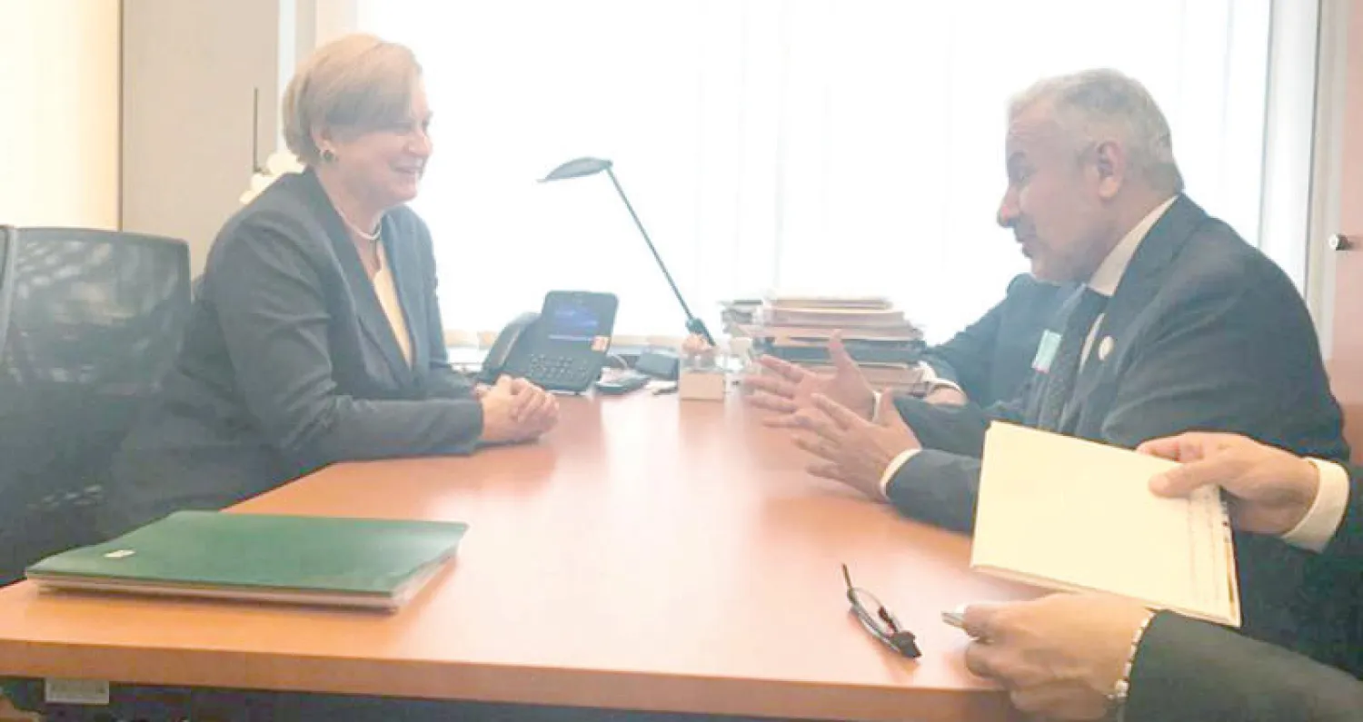 الربيعة لدى لقائه رئيس لجنة في البرلمان الأوروبي («الشرق الأوسط»)