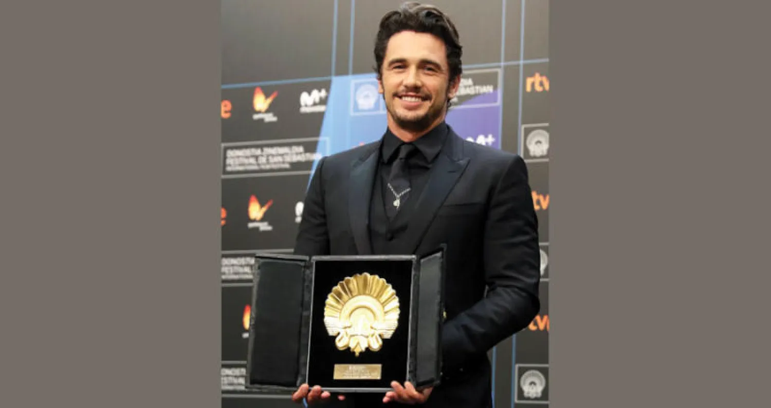 جيمس فرانكو وجائزة الصدفة الذهبية (إ.ب.أ)