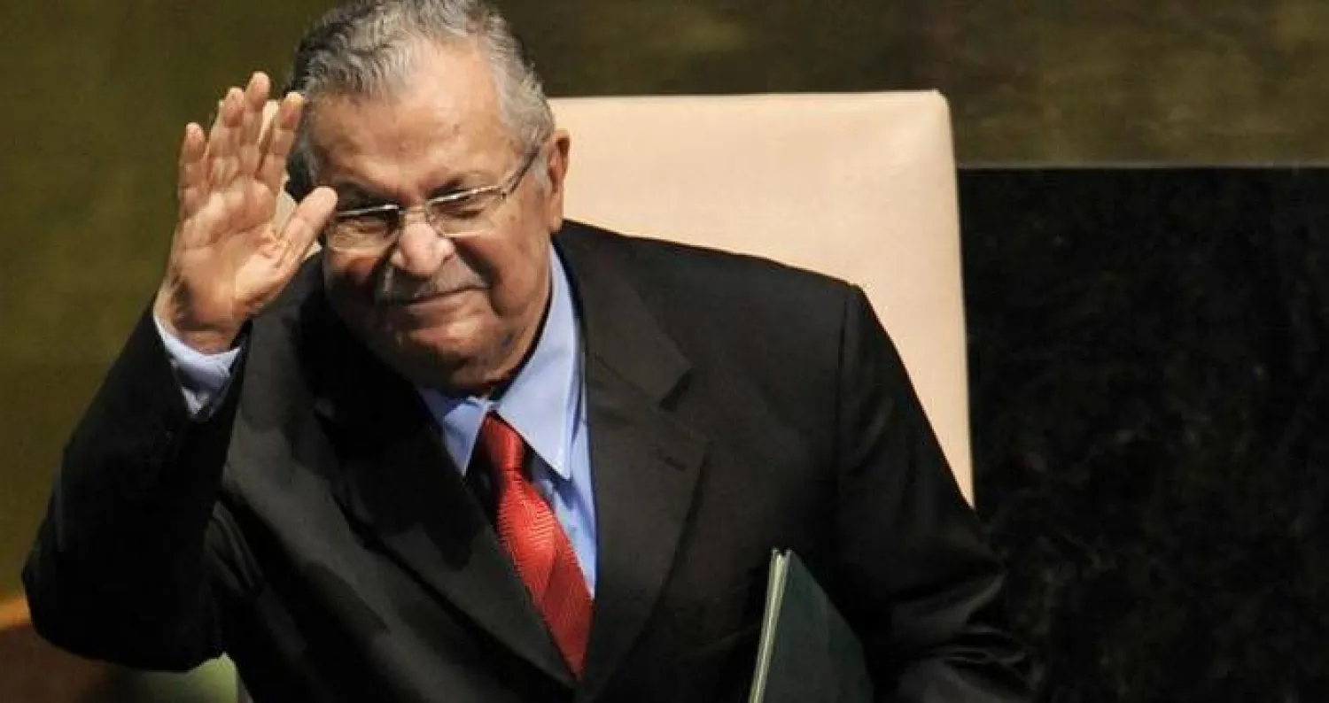 الرئيس العراقي السابق الراحل جلال طالباني - أرشيف (د.ب.أ)