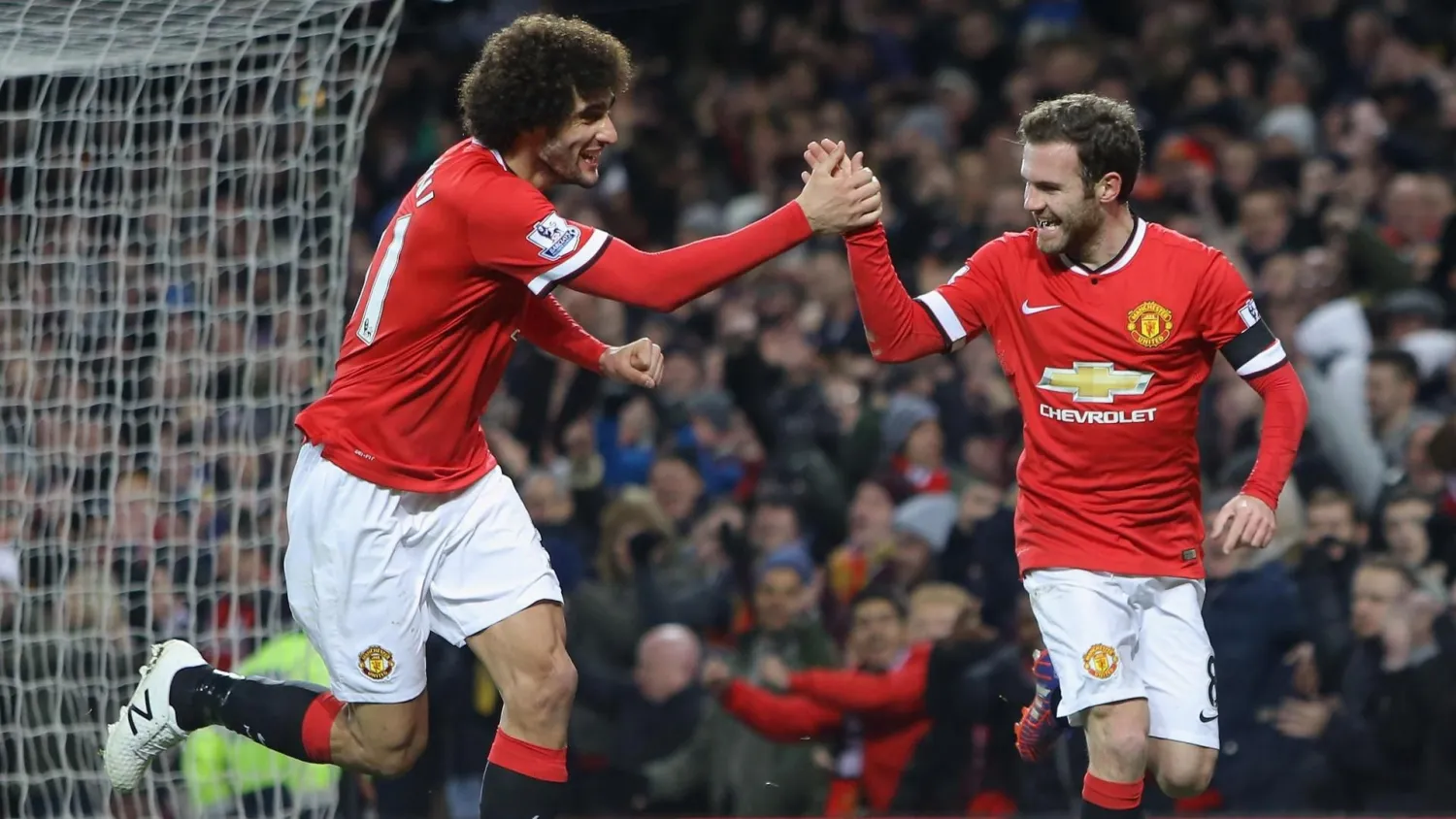  Juan Mata and Marouane Fellaini
