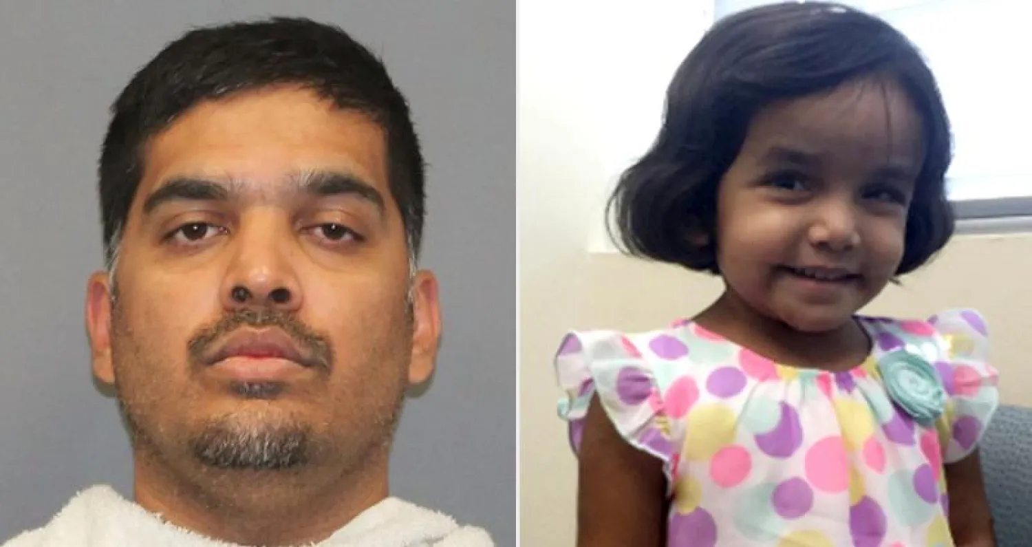 صورة للفتاة المفقودة والأب ويسلي ماثيوز (أ.ب)