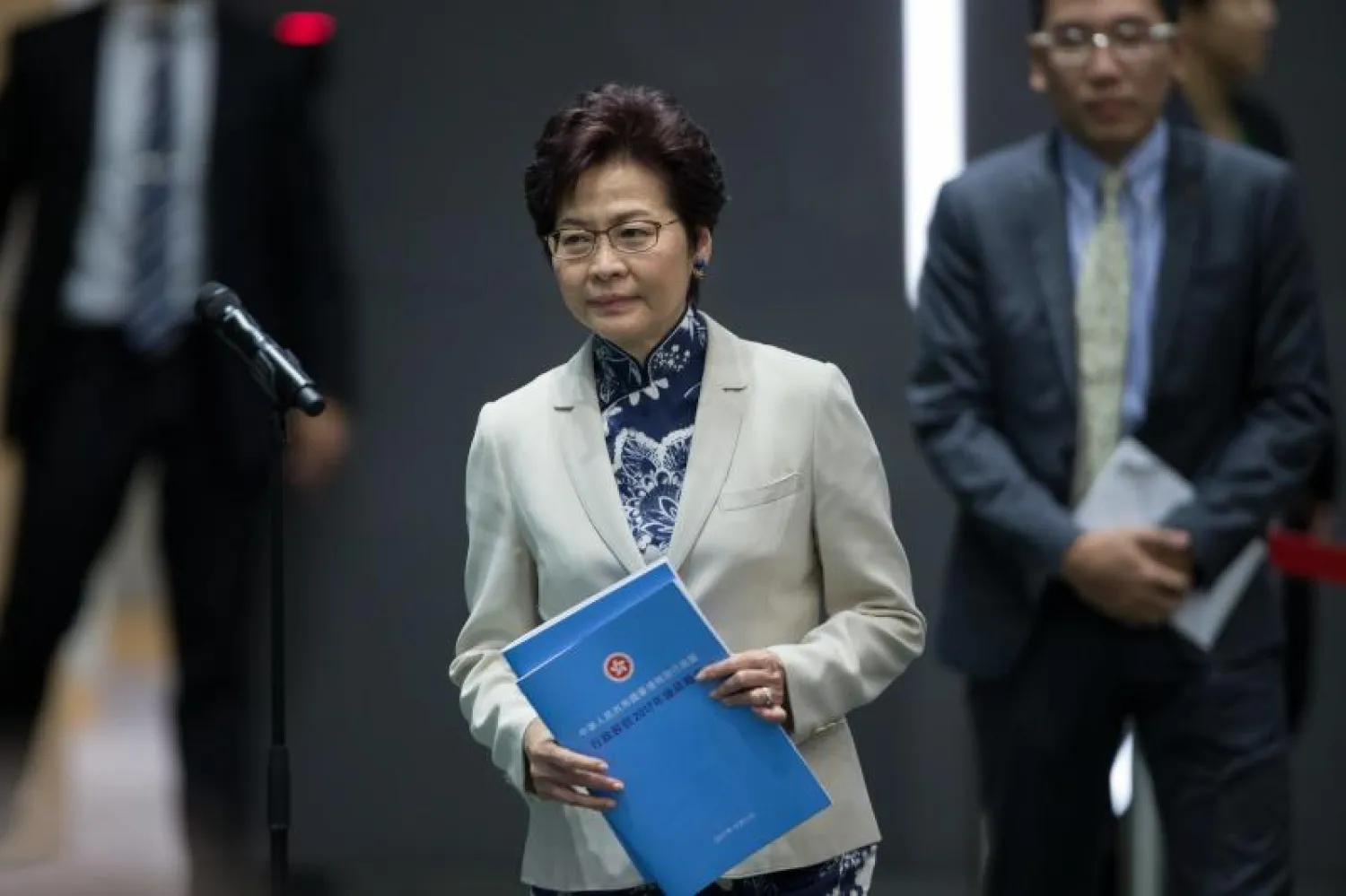 الرئيسة التنفيذية لهونغ كونغ كاري لام (إ.ب.أ)