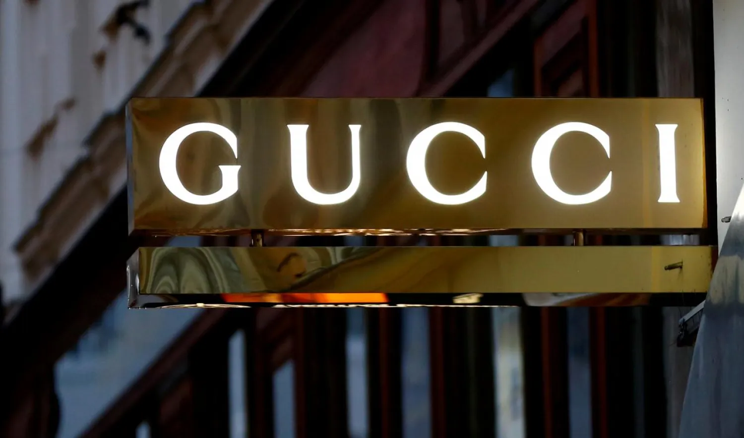  A company logo is pictured outside a Gucci store in Vienna, Austria, May 4, 2016. REUTERS/Leonhard Foeger/File Photo