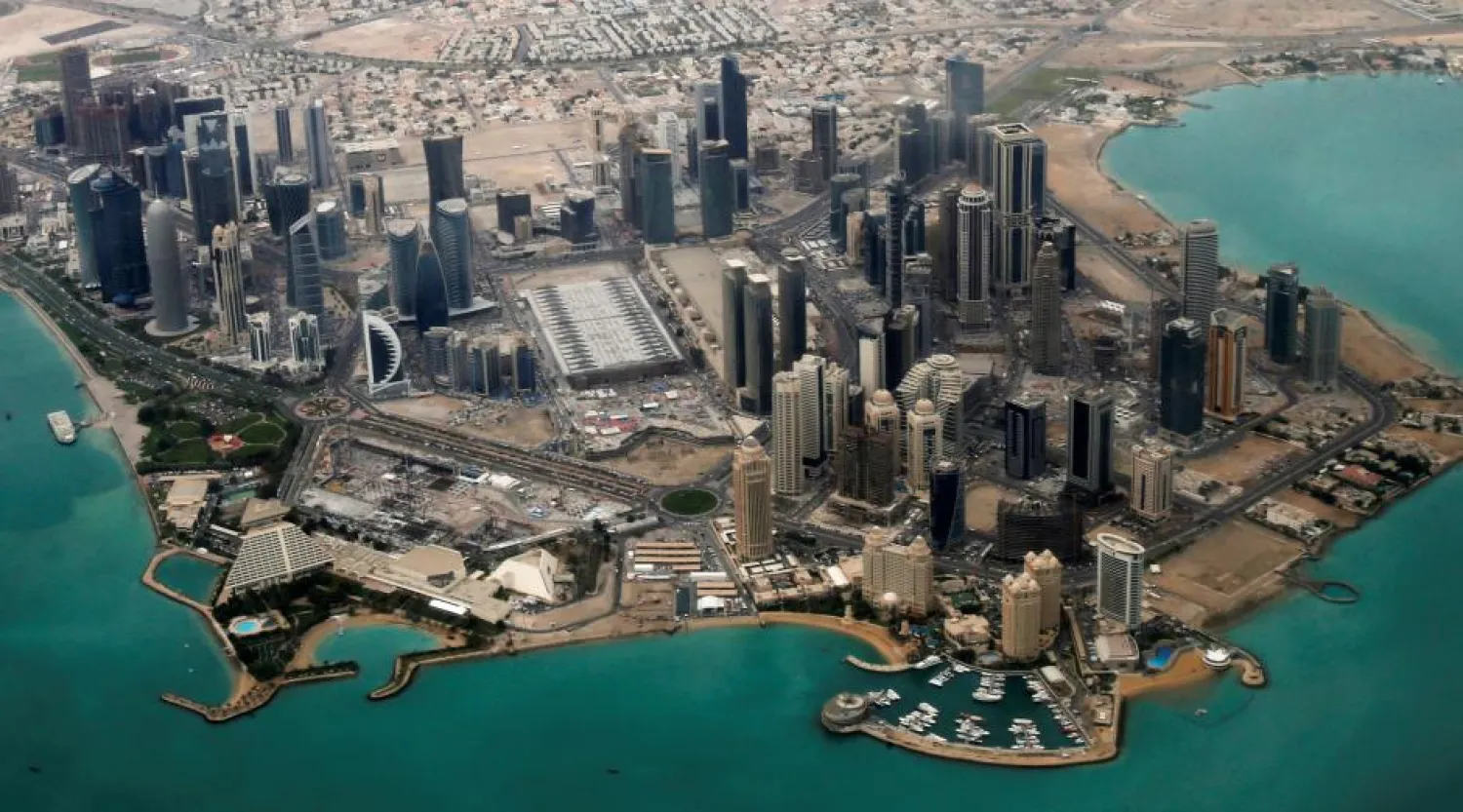  An aerial view of Doha's diplomatic area March 21, 2013. REUTERS/Fadi Al-Assaad/File Photo