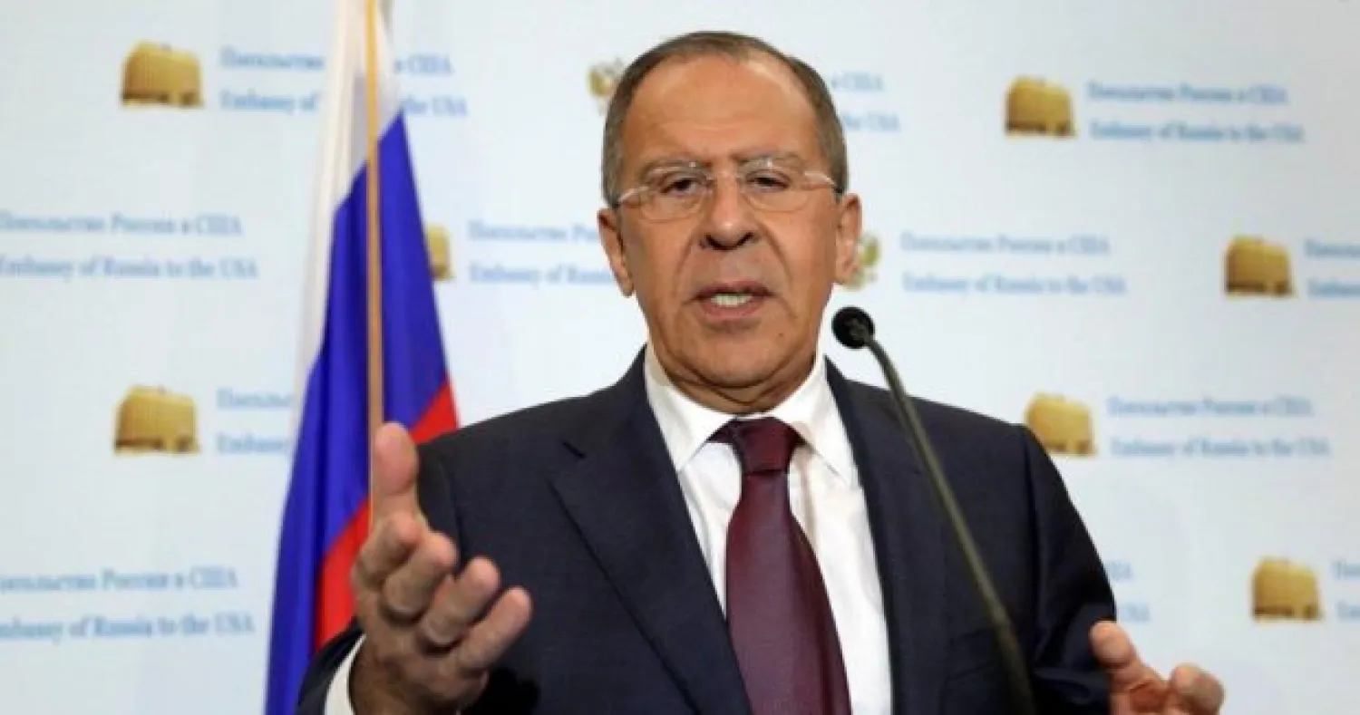 Russian Foreign Minister Sergei Lavrov speaks at a news conference at the Russian Embassy in Washington. Reuters file photo