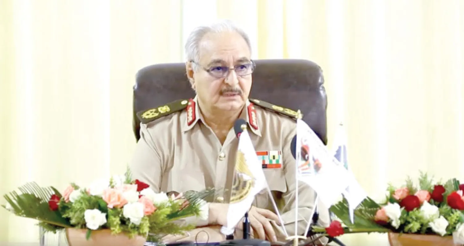 القائد العام للجيش الوطني المشير خليفة حفتر (صفحة القيادة العامة على «فيسبوك»)