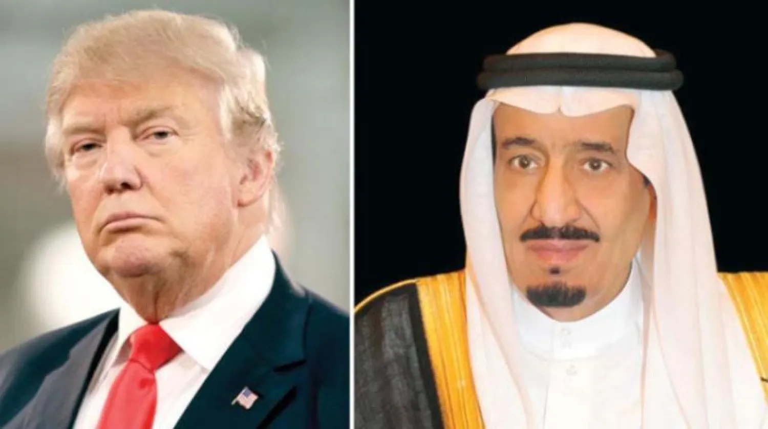 خادم الحرمين الشريفين والرئيس الأميركي دونالد ترمب («الشرق الأوسط»)