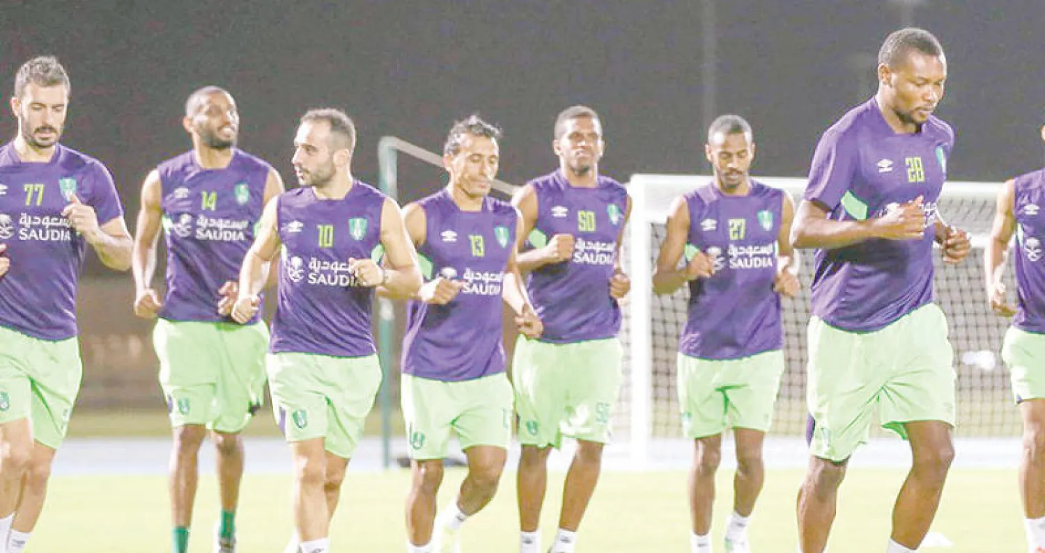 جانب من تدريبات فريق الأهلي استعداداً للديربي (المركز الإعلامي بالنادي الأهلي)