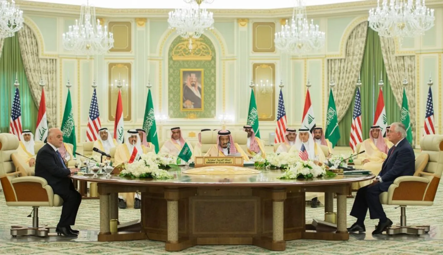 Custodian of the Two Holy Mosques and Iraqi Prime Minister inaugurate the first meeting of the Saudi- Iraqi Coordinating Council. PHOTO: SPA