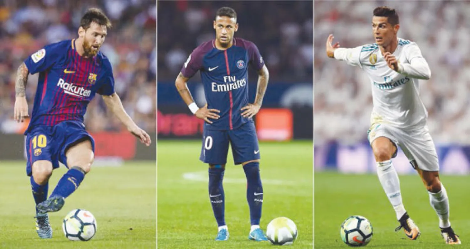 رونالدو مرشح لإحراز لقب أفضل لاعب في ظل منافسة من ميسي ونيمار («الشرق الأوسط»)