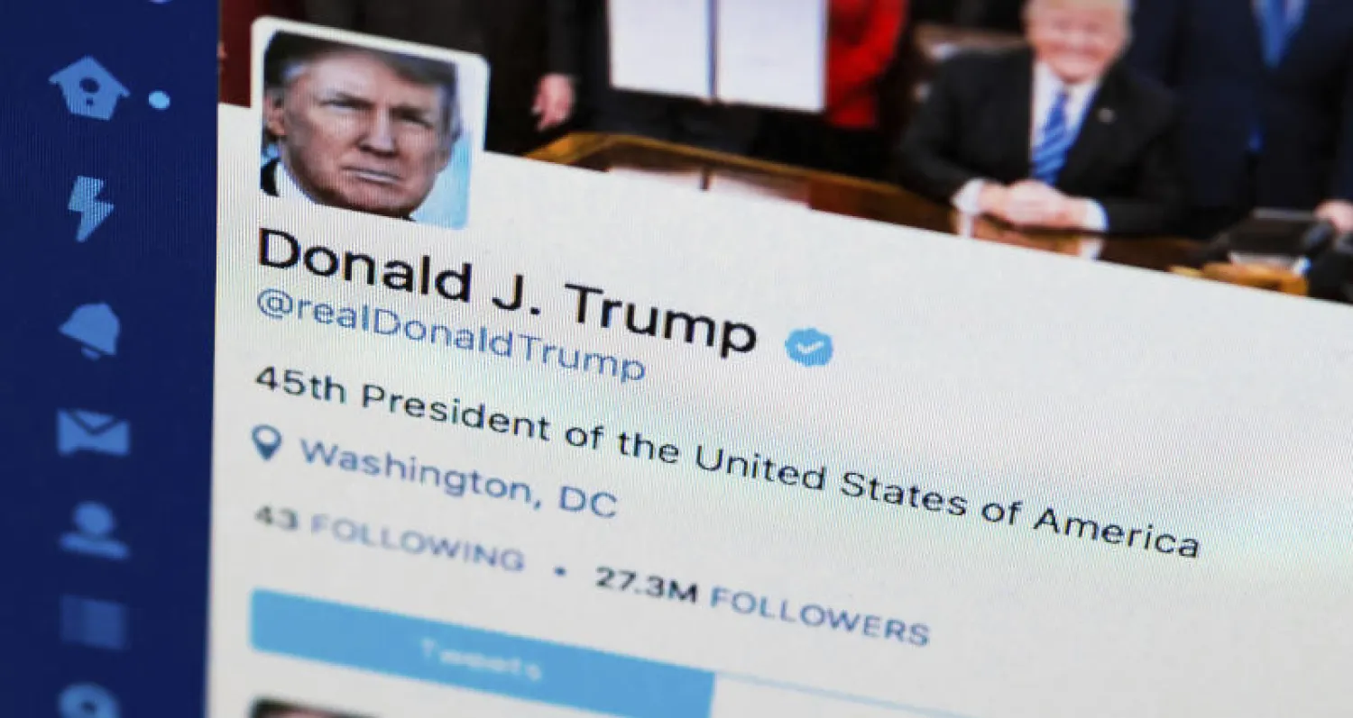 صورة من حساب الرئيس الأميركي دونالد ترمب (أ.ب)