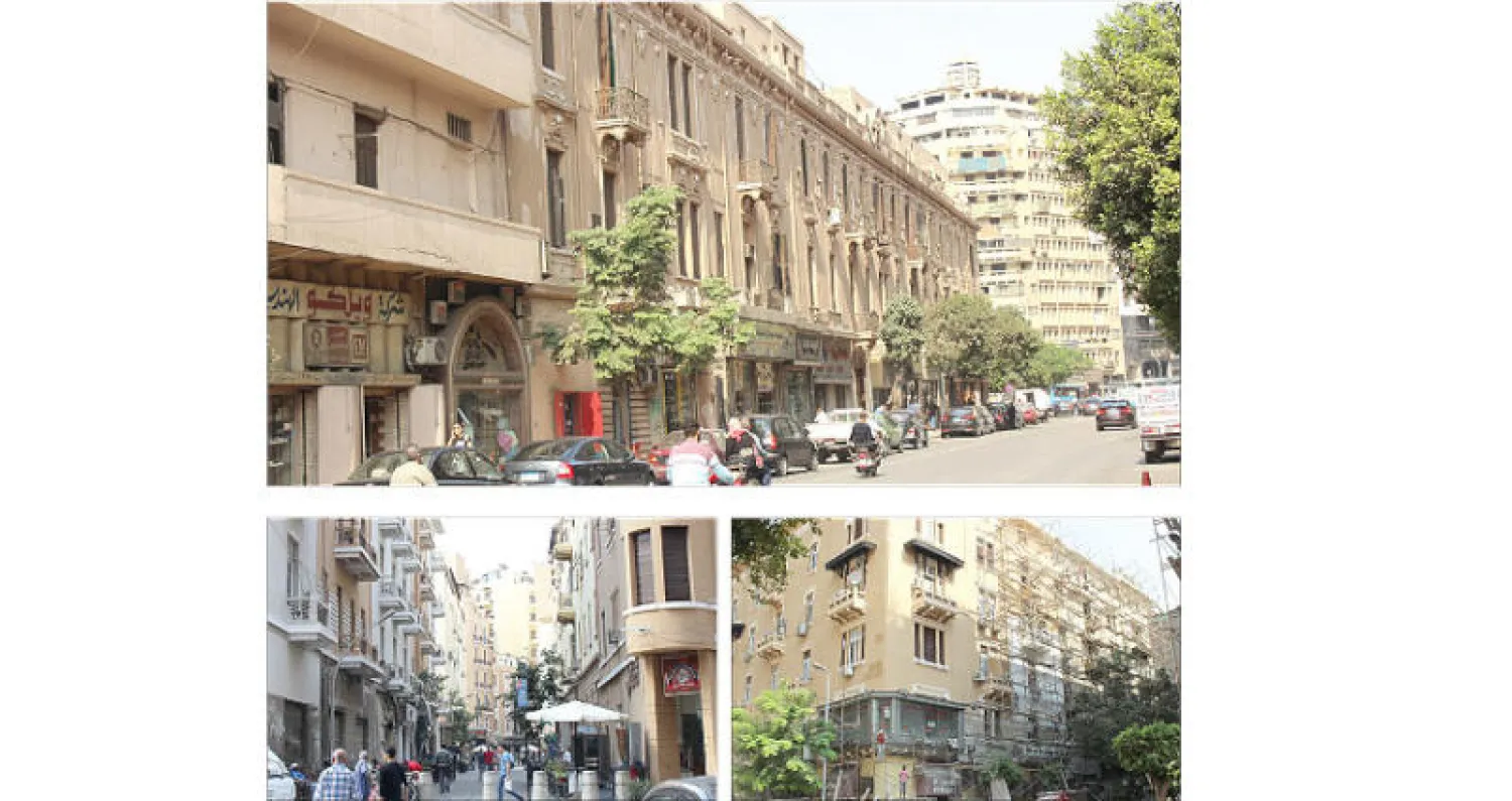 مبنى ذو طابع خاص بالشارع تم الانتهاء من ترميمه - عمال الترميم يسابقون الزمن للانتهاء من تطوير عمارة رقم 5 بشارع عماد الدين - شارع «سرايا الأزبكية» المتفرع من «عماد الدين» بعد الانتهاء من تطويره