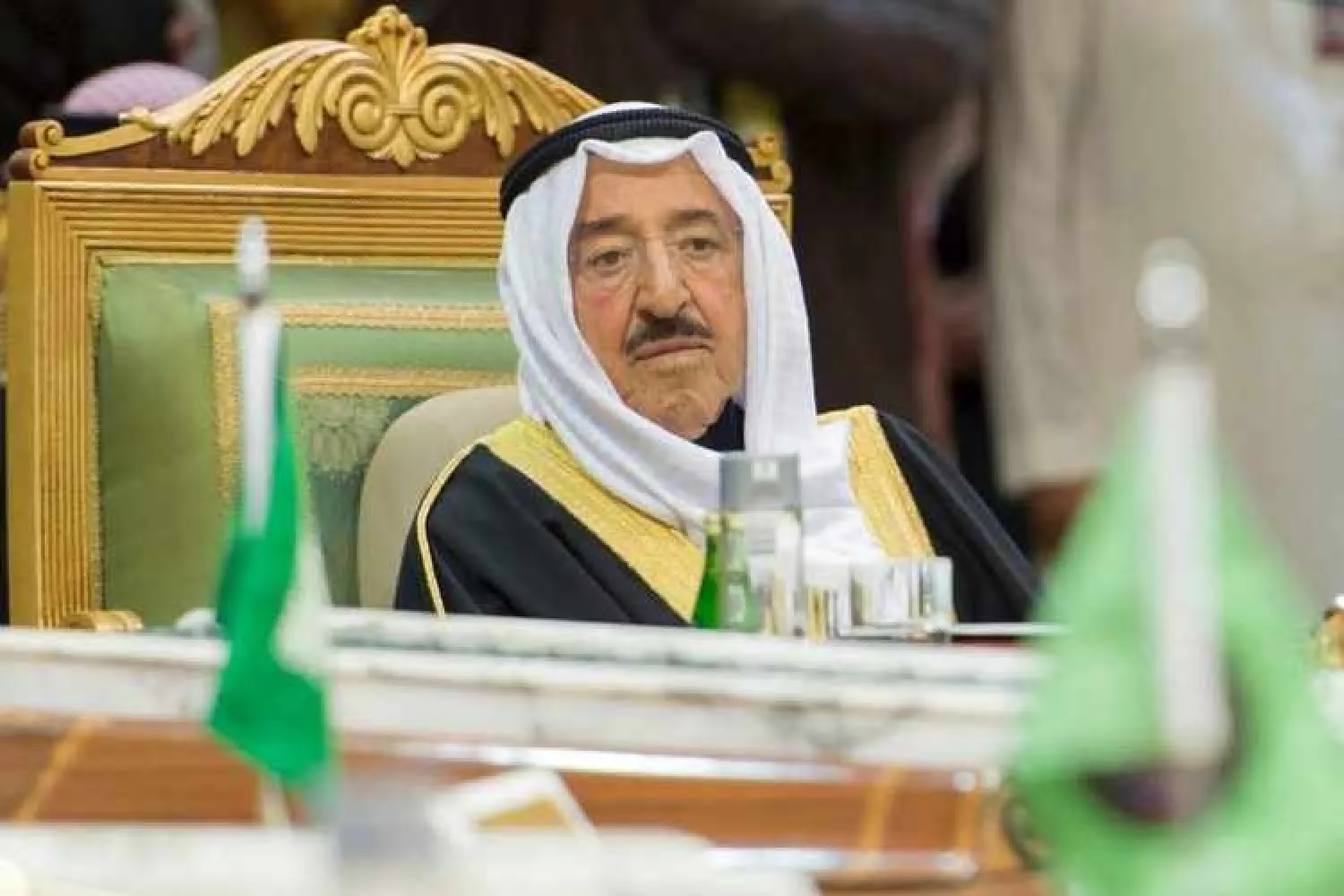 The Emir of Kuwait Sheikh Sabah Al-Ahmad Al-Jaber Al-Sabah attends the Gulf Cooperation Council (GCC) summit in Riyadh, Saudi Arabia December 9, 2015. Image used for illustrative purpose. REUTERS/Saudi Press Agency/Handout via Reuters/File Photo