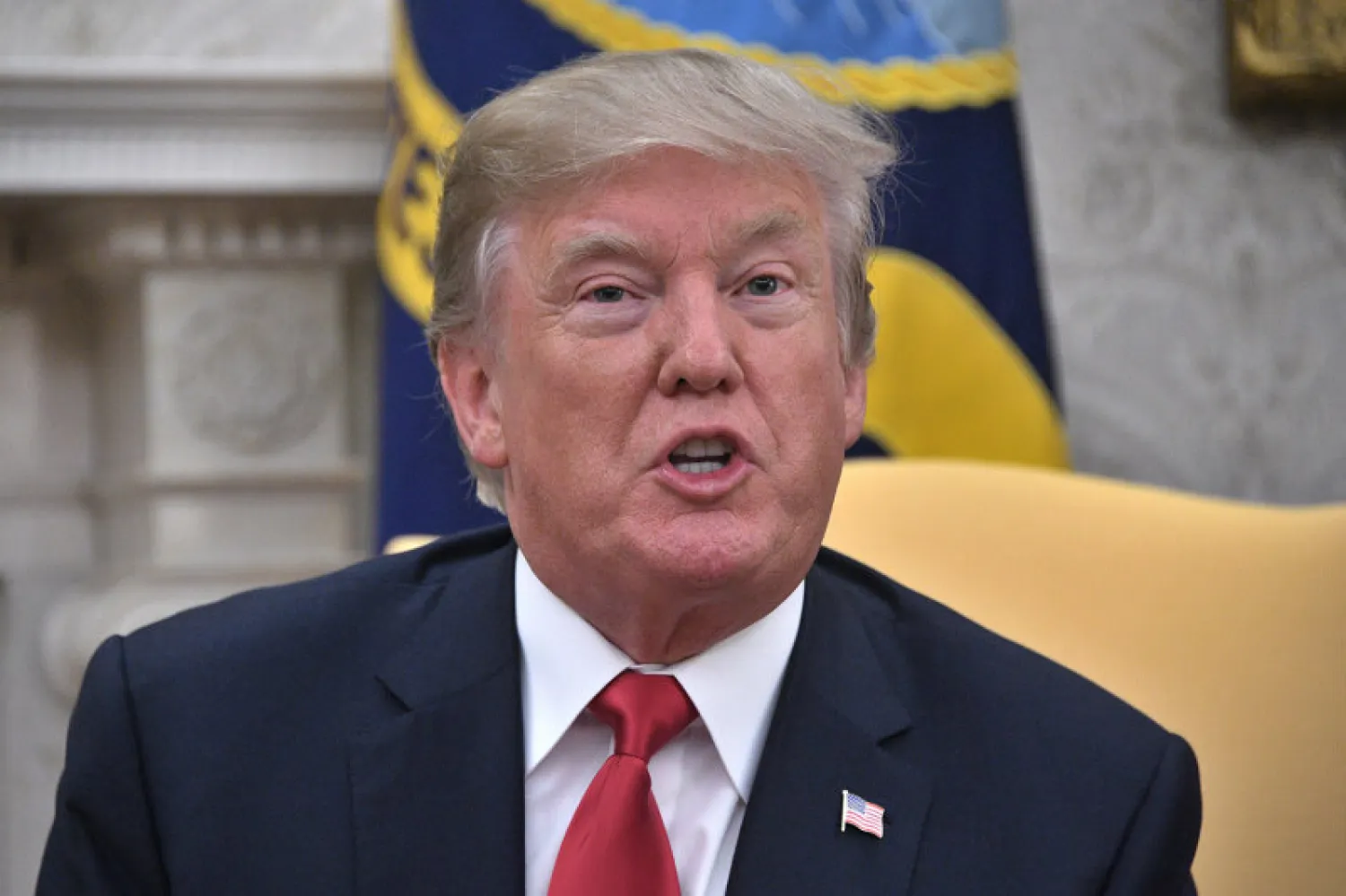 File photo: President Donald Trump speaks at the White House. Jim Watson/AFP