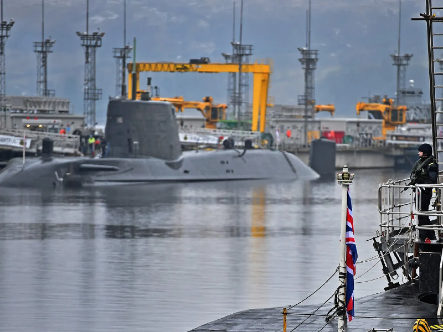 HMS Vigilant, one of four submarines carrying the Trident missile system. Getty images