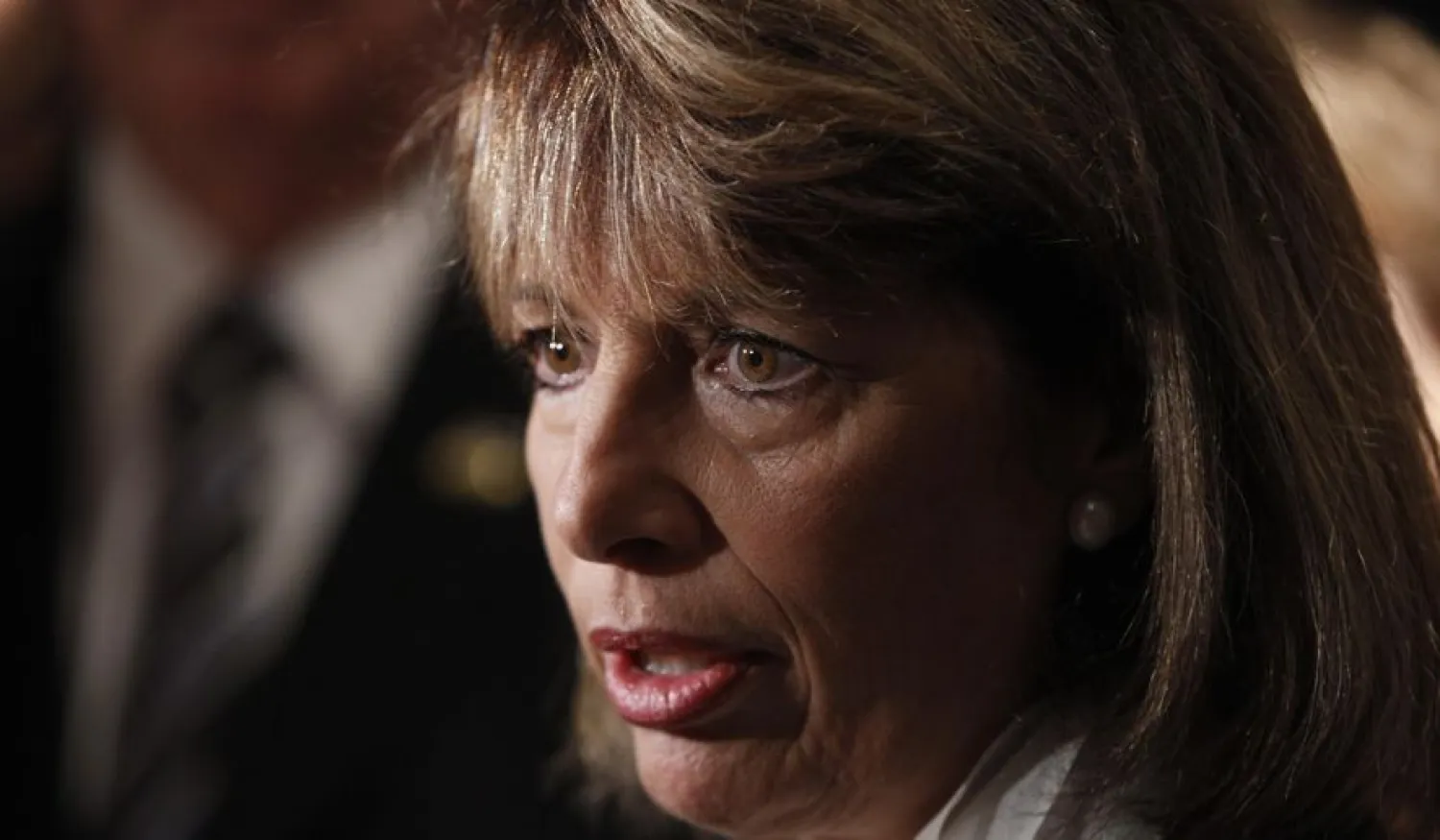 Rep. Jackie Speier, California Democrat, talks to reporters in Washington. (Associated Press/FILE) 
