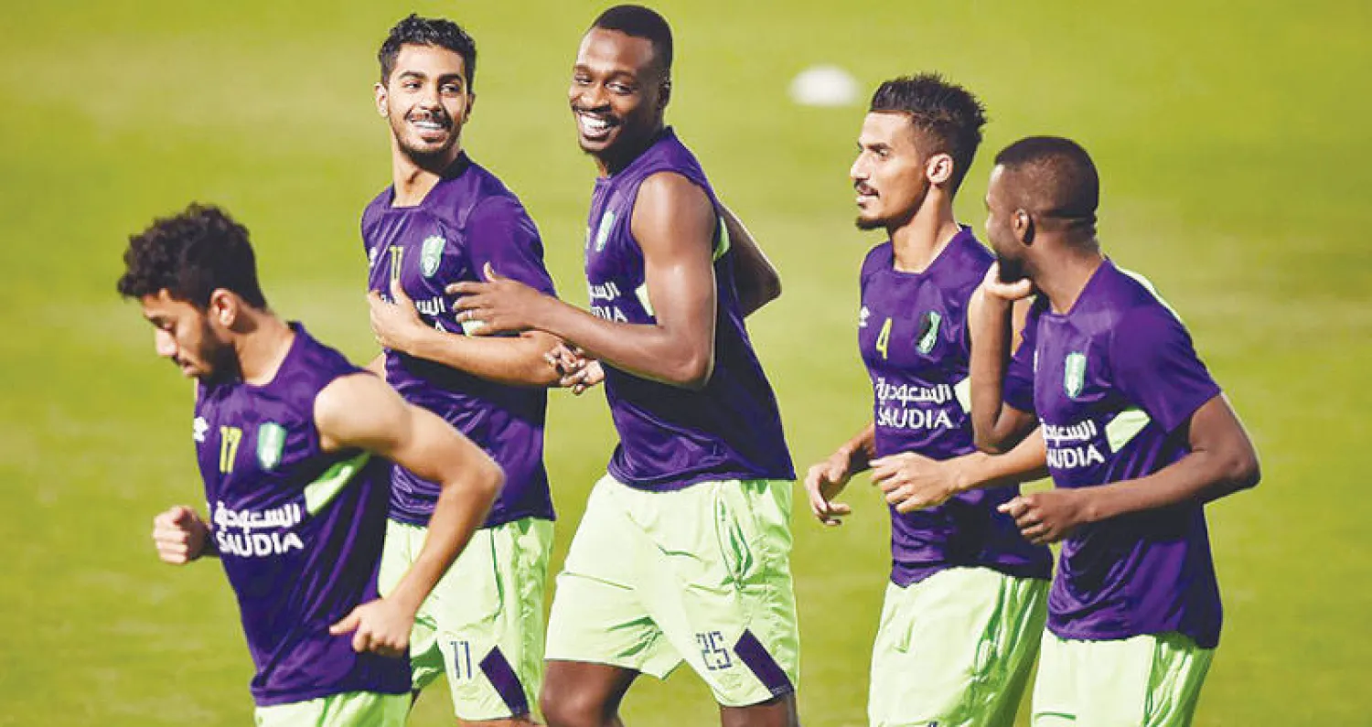 من استعدادات الأهلي للفيحاء (المركز الإعلامي بالنادي الأهلي)