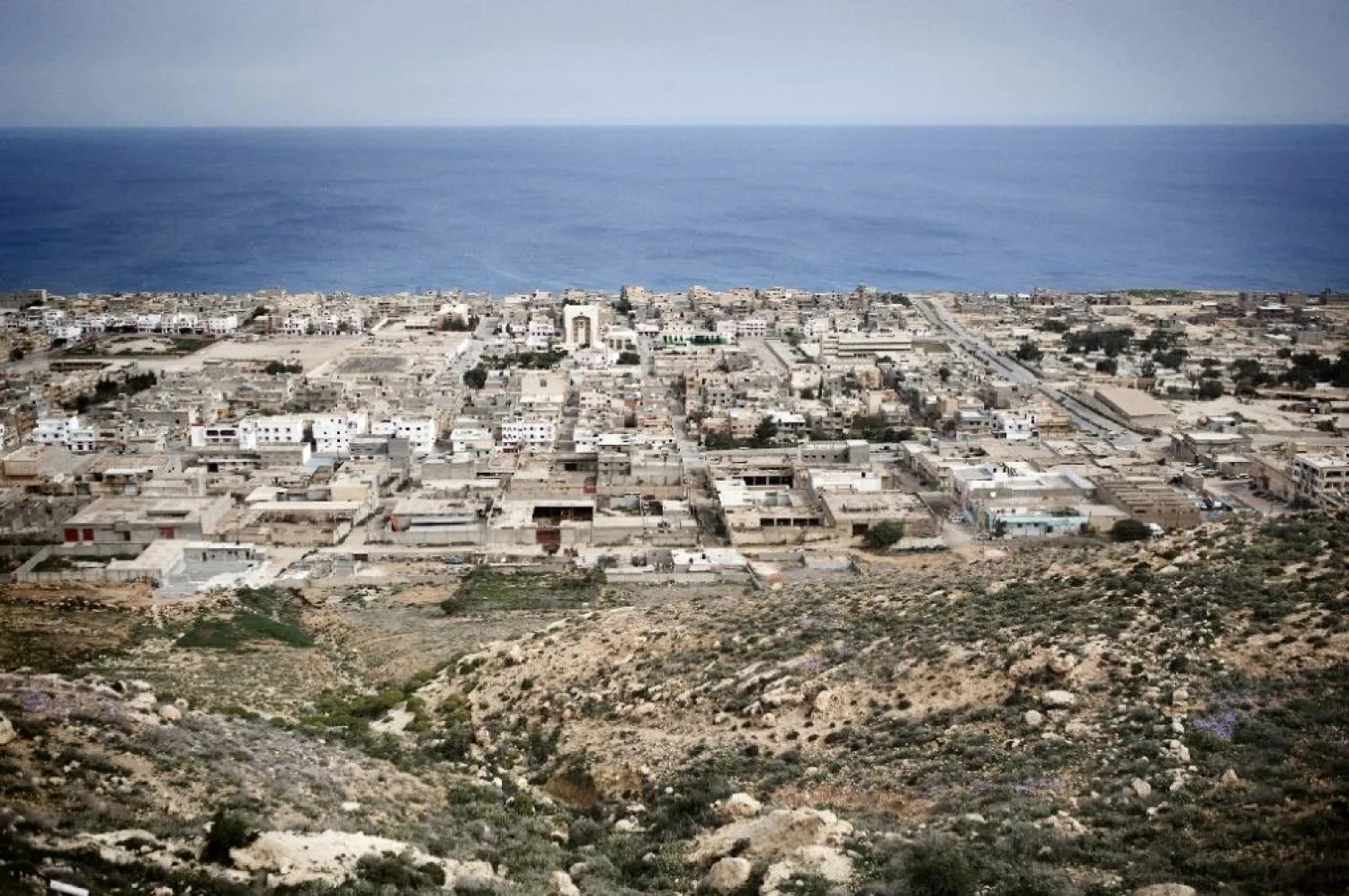 A general view shows the eastern Libyan city of Derna on March 15, 2011. (AFP)